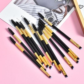 FOMIYES Pcs Double-ended Mascara Brush Set Makeup Brush Set for Women Spiral Eyelash Roller Eyebrow Comb