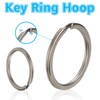 VIDETOL 200 Pcs Key Rings, 30mm Key Ring Hoop, Metal