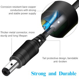 Power Extension Cable 33ft DC 12V Plug Power Adapter Extension Cable for CCTV Security Camera