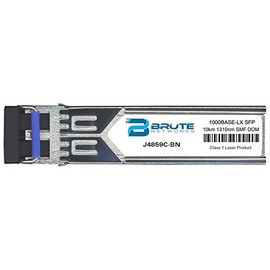 Brute Networks J4859C-BN - 1000BASE-LX 10km SMF 1310nm SFP Transceiver (Compatible with OEM PN# J4859C)