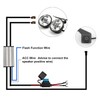 Asasytal Motorcycle LED Bar Wiring Harness, 12V Control 2 Lamp,