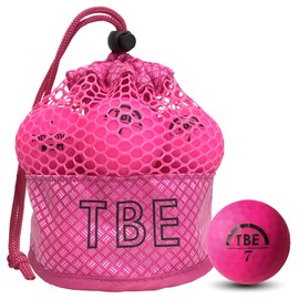 TOBIEMON T-AMZ-MP Golf Balls, Visibility, Fluorescent Matte Color, R&A Certified Balls, 2 Pieces, 12 Balls, Original Mesh Back, Pink, Matte Pink