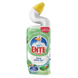 WC ENTE Total Aktiv Gel, Fl√ºssiger WC Reiniger antibakteriell, Toilettenreiniger, Mint Melody, 1er Pack (1 x 750 ml)