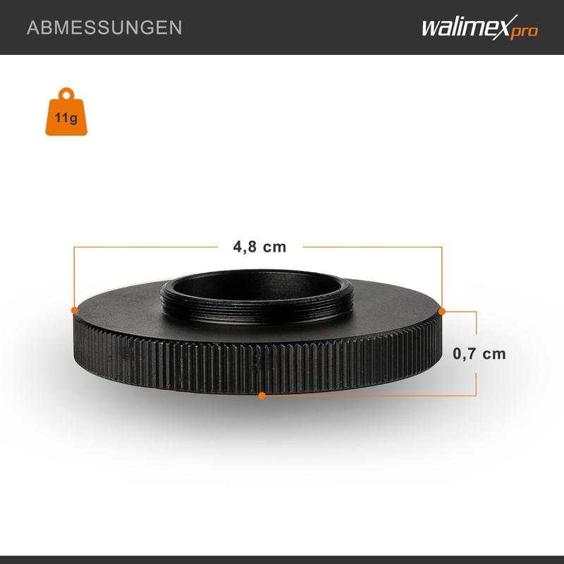 Walimex pro T2 Adapter for C-Mount - Manual Focus Adapter