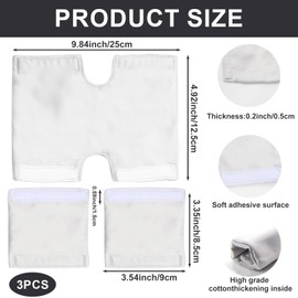 3 Packs Satin Strap Covers, Silky Mask Frame Covers Pads Compatible with DreamWear or ResMed AirFit N30i/P30i Headgear Cover Set Hair Protector Face Cushion for Reduce Red Marks(Light Grey)