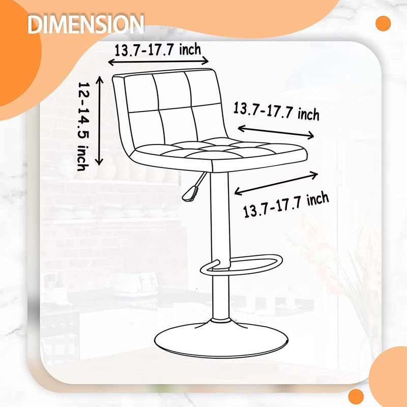SONNACH - Fundas para taburetes de bar, fundas de terciopelo