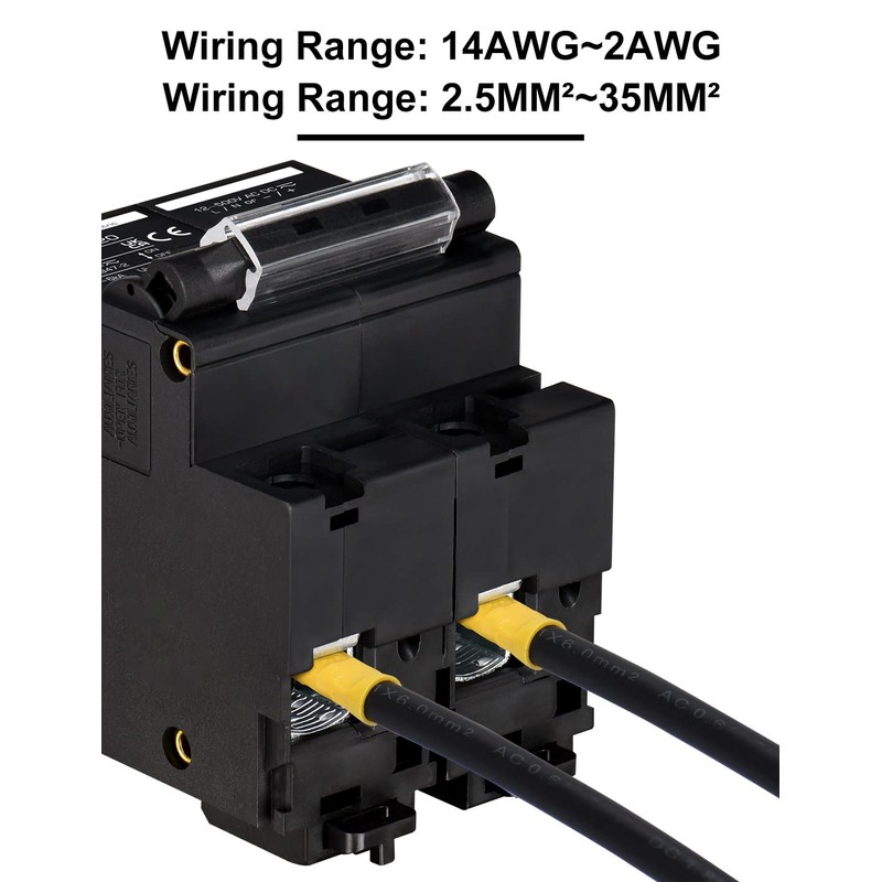 DC Isolator Switch 12V 24V Solar PV Circuit Breaker Photovoltaic
