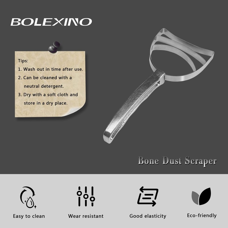 BOLEX Professional Square stainless steel Bone Dust Scraper- Catering kitchenware