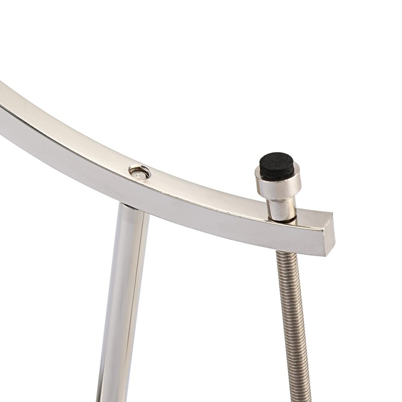 JUXYES Silver Toned Sphere Holder Caliper Stand, Hold 1-1/2 to