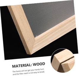 Operitacx 1set Paper Making Frame Kit for Boy Girl Dual Wooden Mould Mesh Screens Crafting Tool for Educational Fun and Artistic Expression