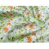 100% Cotton Fabric - Orange & White Daisy Floral on
