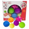 RamÂ© 6 X Multicoloured Textured Sensory Baby Balls Sensory Teething Exploration Balls And Engagement Balls