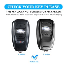 MILD EAST for Subaru Key fob Cover Case with Keychain, TPU Keys Case Shell Protector 4 Buttons fit for Subaru Outback Crosstrek Ascent Impreza Forester WRX BRZ Legacy (Blue)