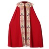 BLESSUME Gothic Cope Priest Vestment Print Costume Robe Red