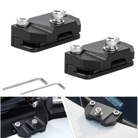 Universal Hood Mounting Bracket - Ditch Light Brackets 2PCS Kit Aluminum Alloy Clamp Holder for Truck SUV Cars, Black