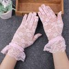 AWOCAN Women's Lace Elegant Short Gloves for Wedding, Tea Party,