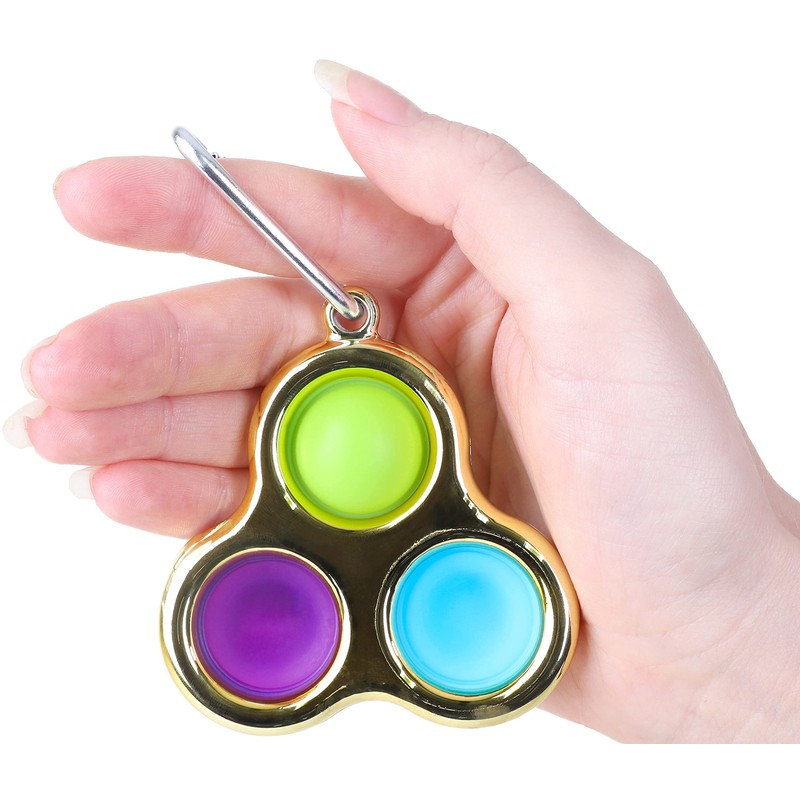 Toyland® Push Bubble Pop Bubble Sensory Fidget Toy (Golden Simple