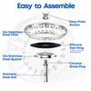 FIXCITI 84mm Sink Plug strainer - SS 304 Sink Plug