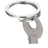 100Pcs Round Key Rings Metal Flat Split Key Ring 30mm
