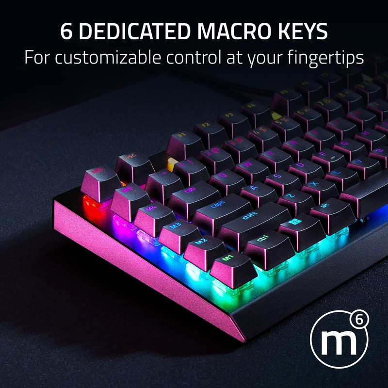 Razer BlackWidow V4 X - Mechanical Gaming Keyboard: Yellow Switches
