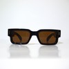 Stylish Thick Frame Square Sunglasses Unisex Black Tortoiseshell Trendy Cat