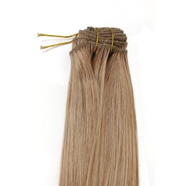 WIG ME UP - EX03-GGO-27T613 Clip-In Hair Extensions 8 pcs complete set, full head, different width, length 16inch inch, colour: blond mix, platinum tips