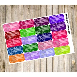 Flight Tracker Stickers for Planners such as Erin Condren and Happy Planner