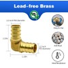 90pcs 1/2" PEX Fittings, Elbow TEE Straight Couplings Set, PEX