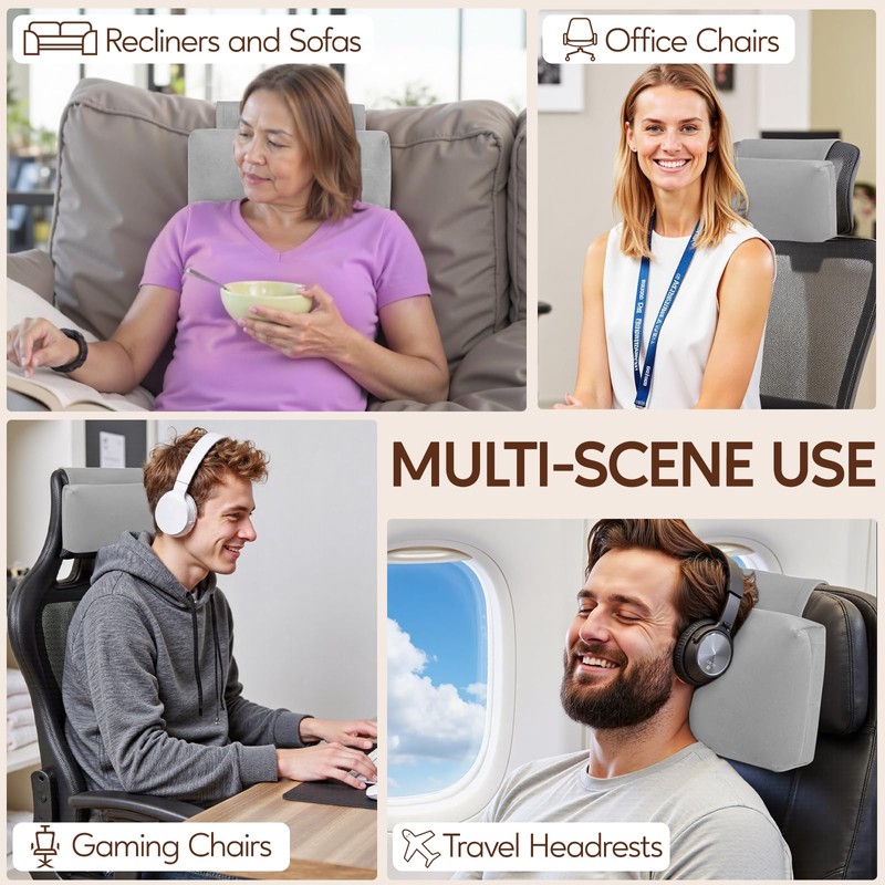 AHUAWA Neck Pillow for Recliner Chair, 14" Adjustable Recliner Pillow