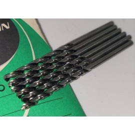 Precision Twist Drill 2.50mm Jobber Length Drill Bits HSS Bright Finish Precision Twist Tools Lot of 6