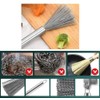 Natiform 3pcs Stainless Steel Brush Skillet Washing Kitchen Skill