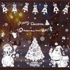 3 Sheets Christmas Window Stickers Kids 30 X 20cm White