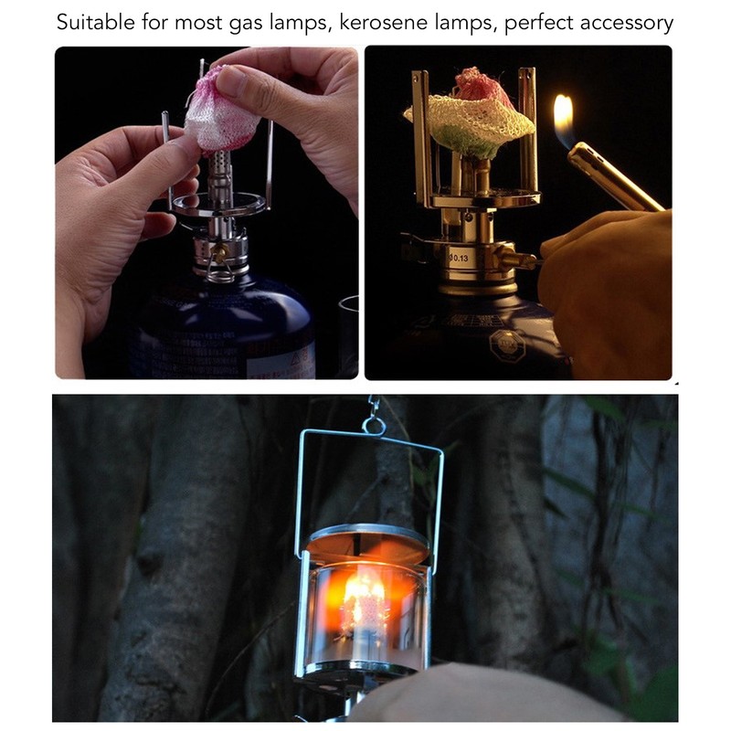 30Pcs Camping Gas Lantern Lamp Mantle Portable Simple Installation Hiking