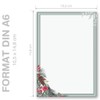 Notepads, writing pads, winter branches, DIN A6 format, 4 pads.