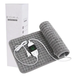 Zoma Oficial Compresa Caliente Eléctrica Cojín Térmico Regulable Color Gris | Calentador Cobija Eléctrica Térmica | Manta Térmica con Control Digital Apagado Automático| Compresa Caliente Terapéutica