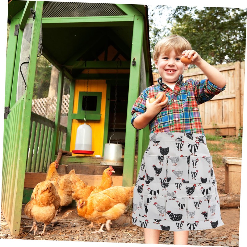 GRIRIW Cloth Collecting Apron with Pockets Creative Holder for Farm