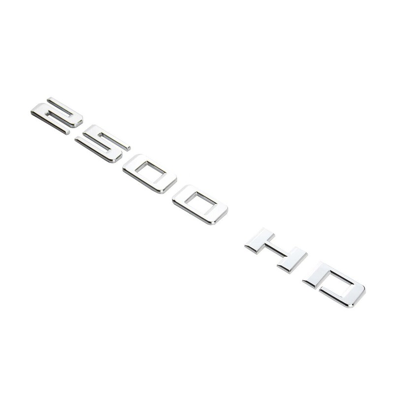 2pcs 2500HD 2500 HD Emblem Side Door Badge 3D Letter