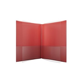 Izzy's 6 Pocket Plastic Folder - 2 Full-Page Sleeves, Flexible & Durable, Water-Resistant Surface, Professional Design - Made in USA, Ideal Pocket Folders