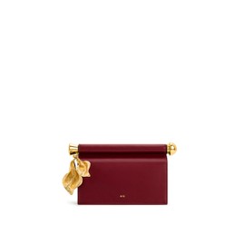 JW PEI Women's Holly Metal Pendant Embellished Clutch - Claret
