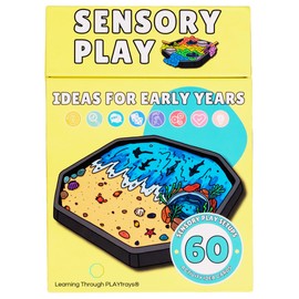 Learning Through PLAYtrays 60 Sensory Play Idea Cards – Tuff Tray Flash Cards for Sensory Bins, Play Trays, Toddler Activities, Sand & Water Table, STEM & Autism Support, Sensory Aids for Kids School