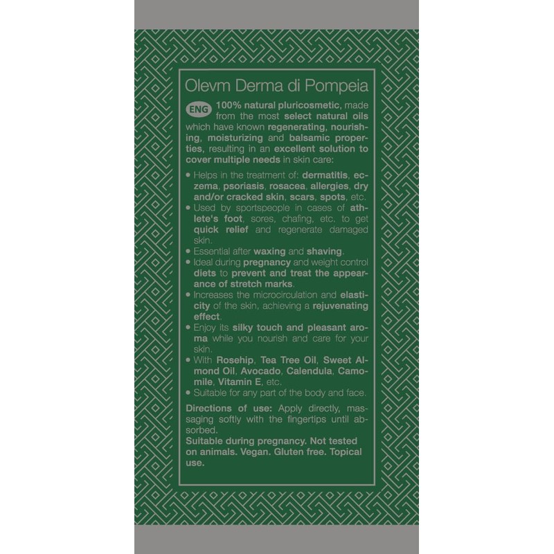 POMPEIA LIFE Olevm Derma di Pompeia Regenerating and Revitalising Oil