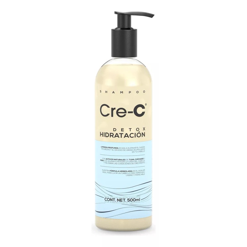Cre-c Shampoo anticaída Cre-c detox Hidratacion 500 Ml