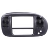MOTOKU Black Center Dash Radio Air Vent Climate Panel Bezel