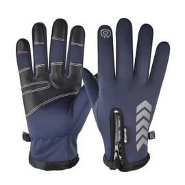 Hsdvdva Thermal Gloves, Outdoor Gloves, Bicycle, Waterproof Gloves, Sports Gloves, Thermal, Windproof, Anti-Slip, Fleece Lined, Men's, Women's, Cycling Gloves, Smartphone Compatible, Winter, Running,