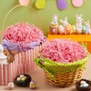 JOYIN 8oz Easter Grass, Pure Pink Recyclable Paper Grass, Shred