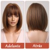 Pelucas para Mujer Cabello Natural, Pelucas Bob Cortas para Mujer