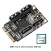 xiwai Mini PCI Express PCI-E to SATA 3.0 Extension Card,