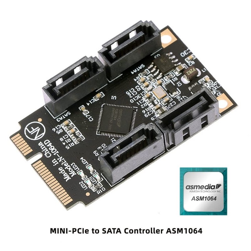 xiwai Mini PCI Express PCI-E to SATA 3.0 Extension Card,