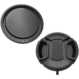 40.5mm Lens Cap + Rear Lens Cap Cover Compatible for Sony E PZ 16-50mm f/3.5-5.6 OSS,FE 28-60mm f/4-5.6 on Alpha A6600 A6500 A6400 A6300 A6100 A6000 A5000,40.5mm Filter Thread,Hxdzieory