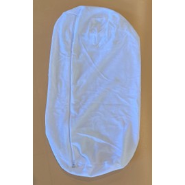 Jackson Roll Zip on Pillowcase (Pillow case only, does not include The pillow) (White Velour)